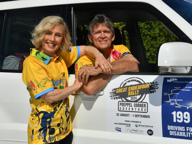 Townsville couple Leigh and Geoff Caldwell are revving up to make their mark in the Great Endeavour Rally. Picture: Evan Morgan