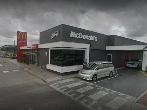 The bandits also robbed this Cranbourne North McDonalds.