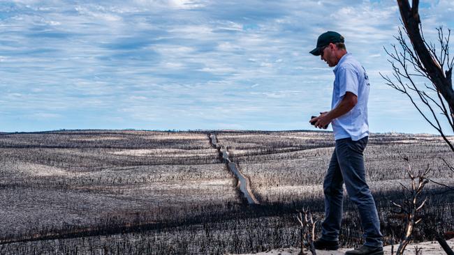 Environment Department principal ecologist Dan Rogers at Flinders Chase National Park, Kangaroo Island. Picture: Matt Turner