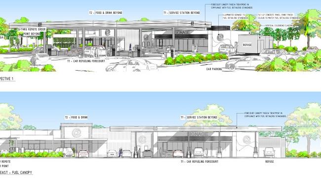 Drawings showing the proposed servo at Caravonica. Picture: Supplied