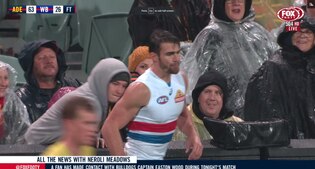 Fan reaches out to touch Easton Wood. Picture: Fox Sports