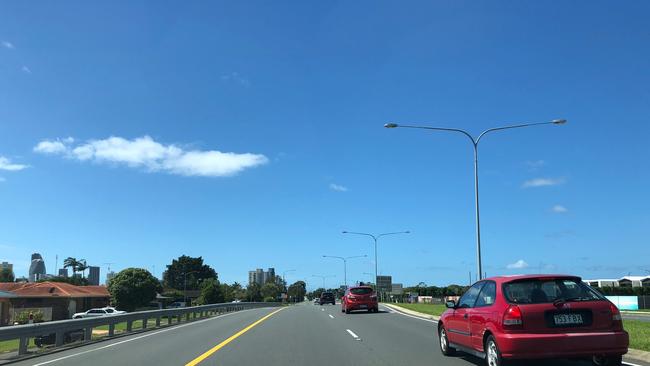 Nerang Broadbeach Road during the Commonwealth Games.