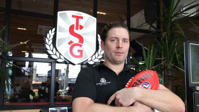 Hospitality boss James Sinclair has an ambitious plan to reopen his venues for the grand final – to vaccinated patrons. Picture: David Caird