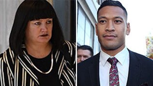 Raelene Castle and Israel Folau