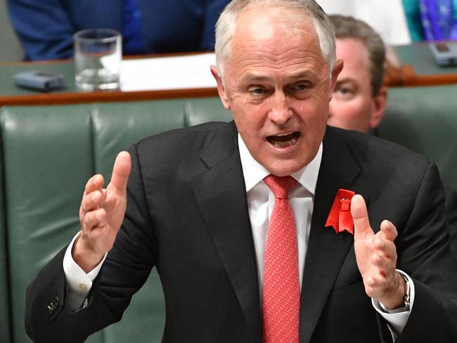 Prime Minister Malcolm Turnbull during Question Time in the House of Representatives at Parliament House in Canberra, Thursday, October 19, 2017. (AAP Image/Mick Tsikas) NO ARCHIVING