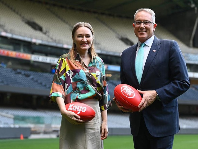 Foxtel group chair Siobhan McKenna and Foxtel Group CEO Patrick Delany