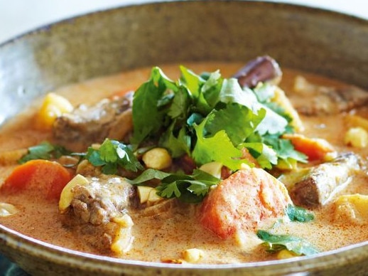 Slow cooker massaman beef curry.