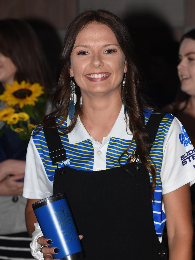 Division 1 Ladies Players Player Sammie Sutton at the Gympie United Soccer Presentation.