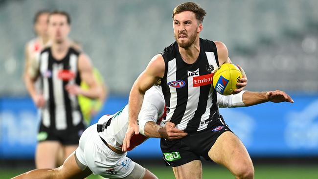 Collingwood would be happy to trade Tom Phillips if he could find a new home. Picture: Quinn Rooney/Getty Images