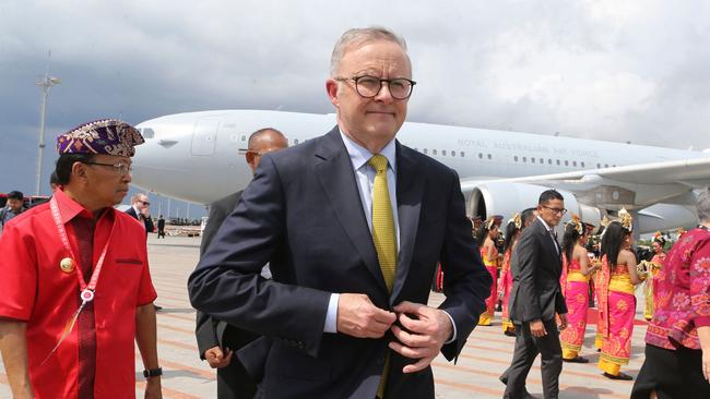 Australia's Prime Minister Anthony Albanese is looking forward to his own talks with Xi. Picture: Firdia Lisnawati/Pool/AFP