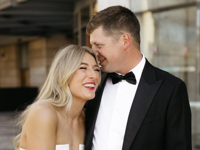 Sophie and Scott Hyde on their wedding day. Picture: Dan Evans Photography