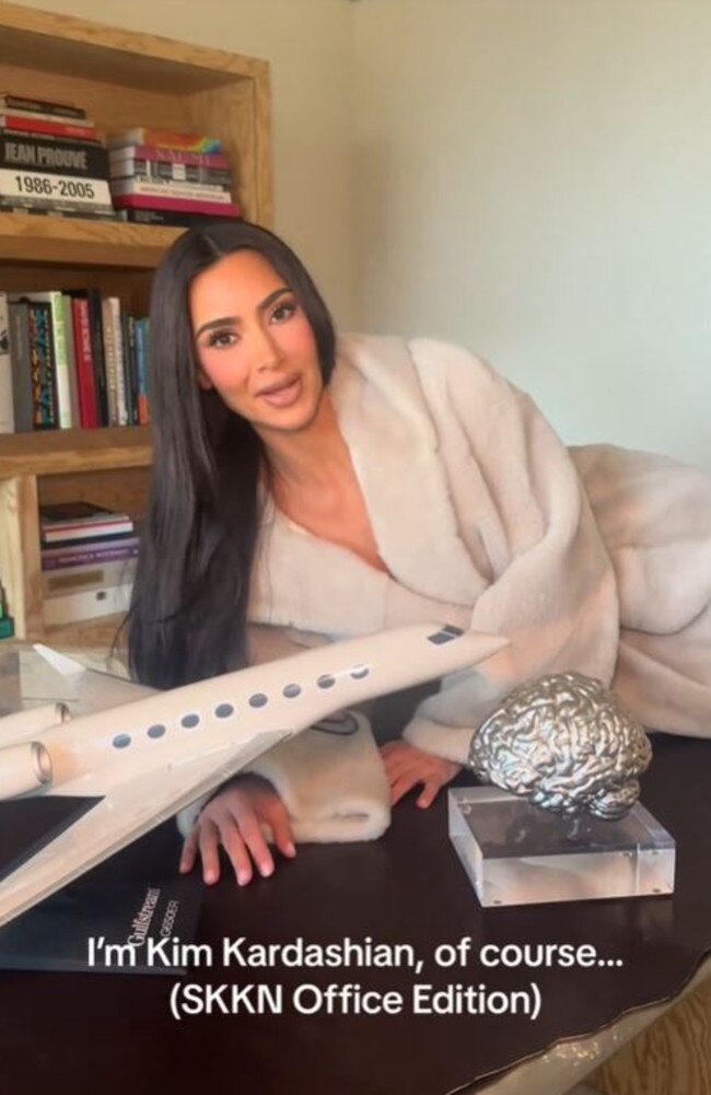 Fans shared their fears over the admission, with some labelling it ‘plain stupid’. Picture: TikTok/KimKardashian