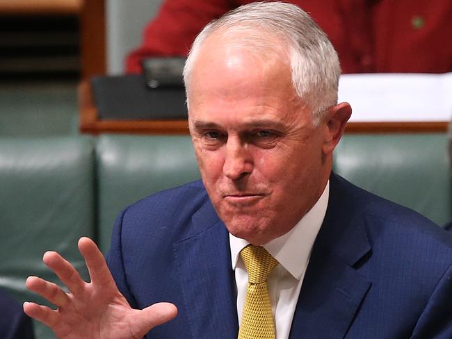 Shut down debate ... PM Malcolm Turnbull.