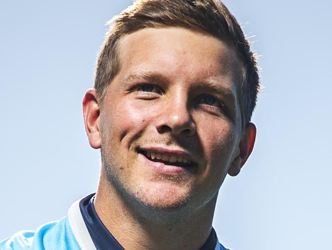 Rugby Union , Waratahs Mack Mason poses for a portrait at their home grounds in Daceyville. Mason has signed a new contract with the Waratahs.  Pic Jenny Evans