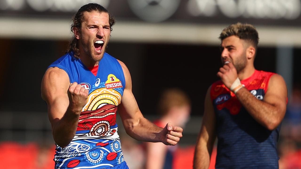 The Western Bulldogs are looking potent against Melbourne (Photo by Chris Hyde/Getty Images).