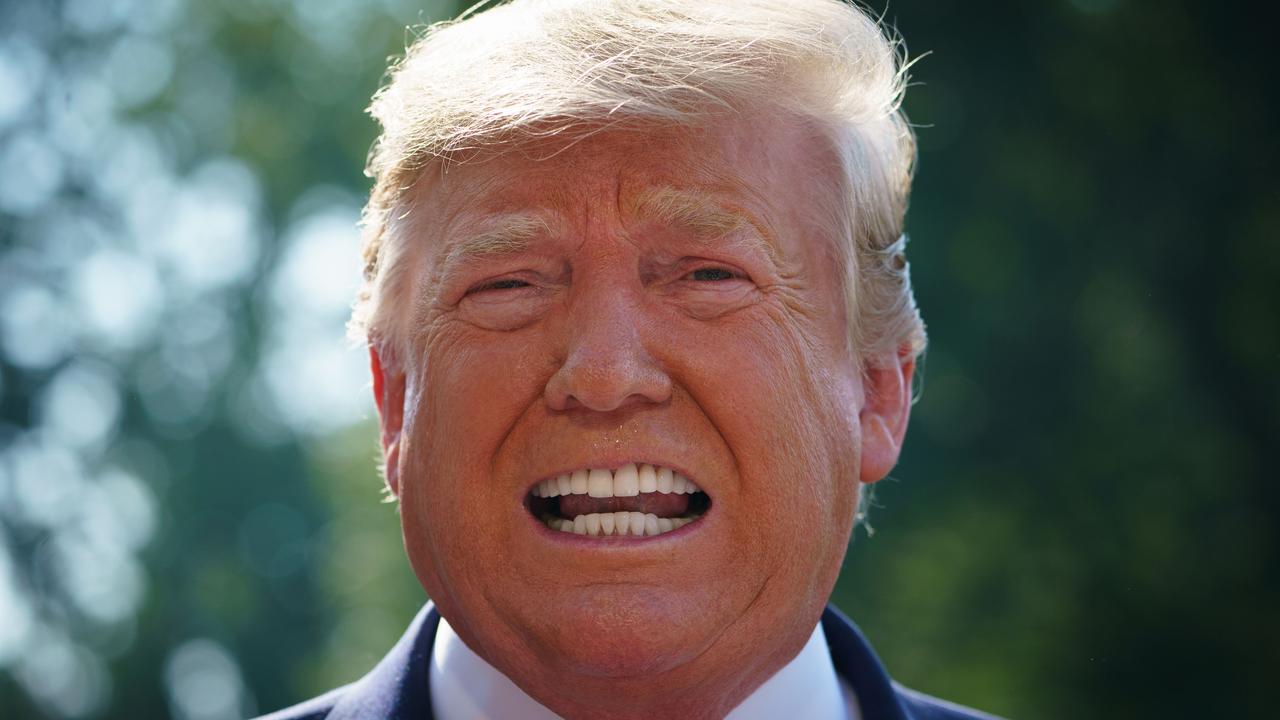 US President Donald Trump speaks to the press as he departs the White House in Washington, DC, on August 7 2019. Picture: Mandel Ngan / AFP.