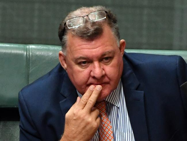 Liberal backbencher Craig Kelly has laughed off suggestions the group had timed its announcement ahead of the next Newspoll, due to be released on Monday. Picture: AAP