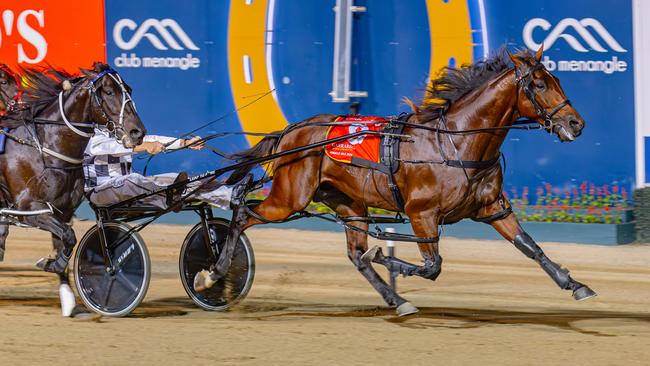 Leap To Fame scored a memorable win in this year’s Miracle Mile. Picture: Pacepix/Club Menangle