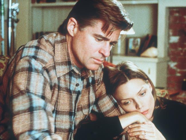 Treat Williams acting with Michelle Pfeiffer in a scene from The Deep End of The Ocean. Picture: Supplied