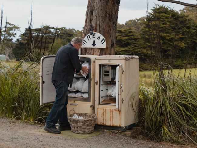 The Bruny Baker is a cute little roadside stall on Bruny Island offering freshly baked sourdough. Picture: James Vodicka/Tourism Tasmania.