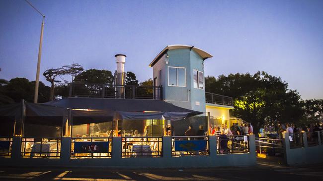 The Outlook cafe on Auckland Hill. The area is to undergo beautification work to link it with the East Shores waterfront precinct. Picture: Luka Kauzlaric