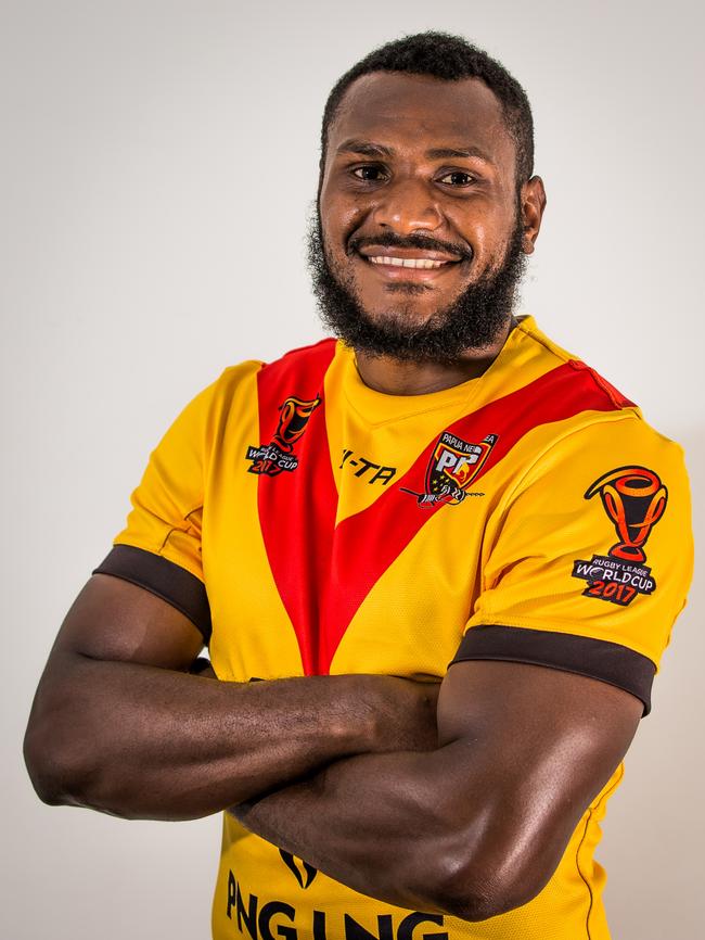 Kato Ottio in his PNG jersey. Picture: David Buller/NRL Imagery