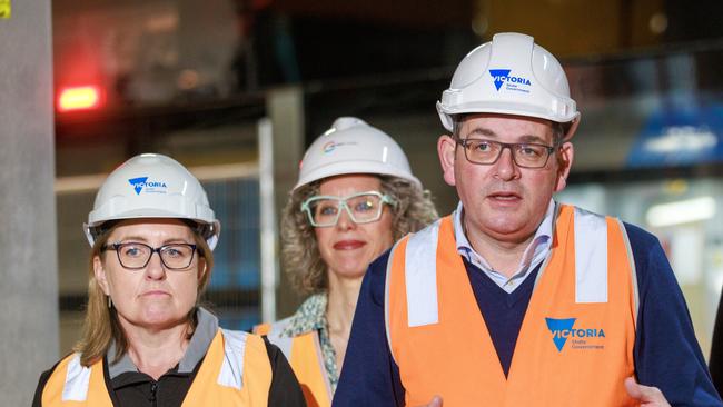 Former premier Daniel Andrews and Premier Jacinta Allan.