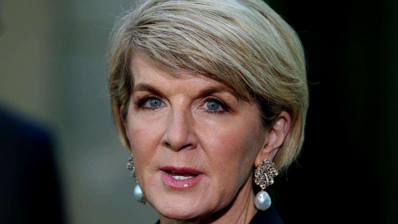 Julie Bishop thinks the coalition needs to consider a bipartisan approach to energy policy. Picture: Kym Smith