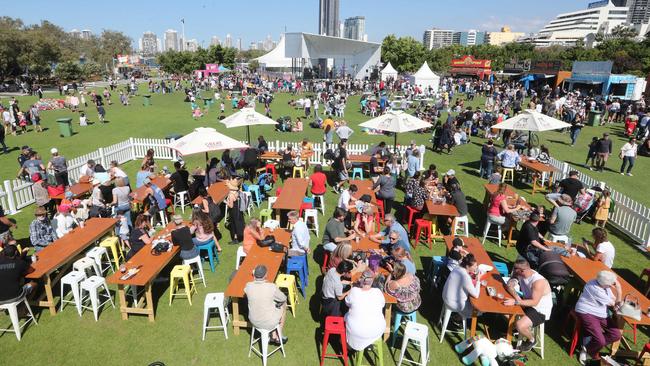 The lawn at Broadwater Parklands. Photo by Richard Gosling