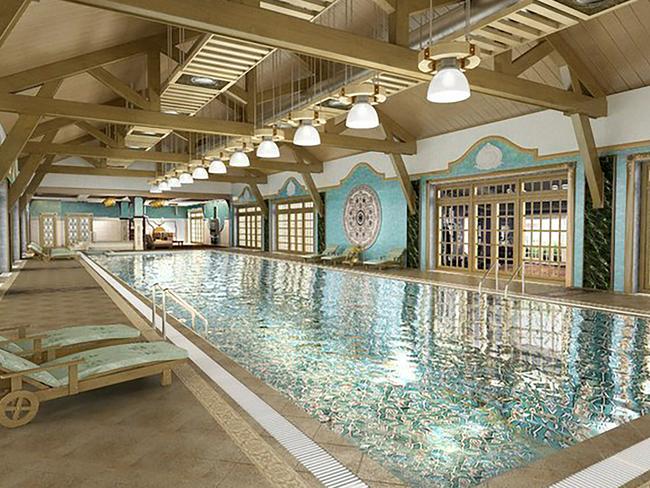 Is it even worth having a swimming pool if it doesn’t have gold-plated tiles? Picture: East2West News