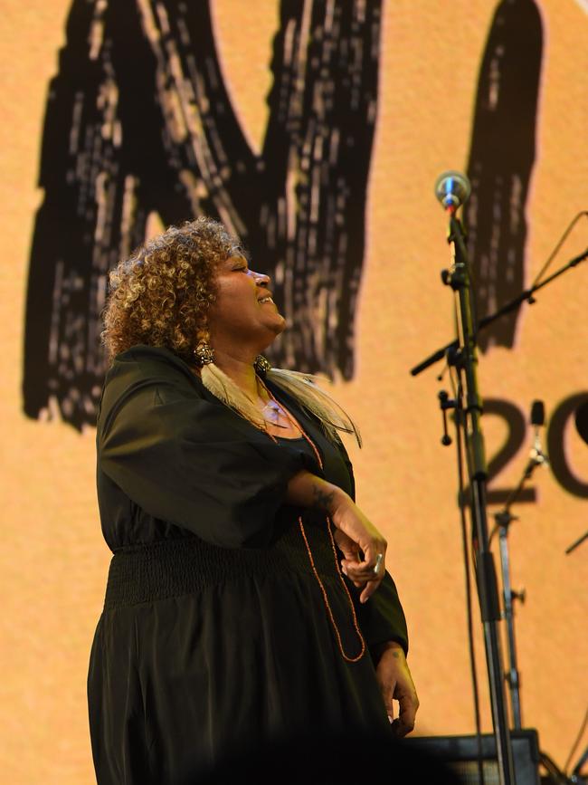 Emma Donovan and The Putbacks play at the 2022 National Indigenous Music Awards. Picture: (A)manda Parkinson