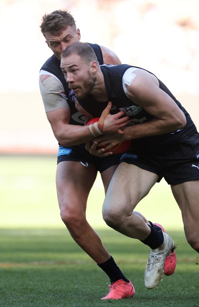 Would the Blues trade Harry McKay if it got them Christian Petracca? Picture: Daniel Pockett/Getty Images)