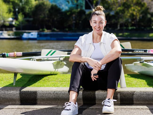 Tasmanian rower Alexandra Viney is ready to compete in her second Paralympics. Aaron Francis/Herald Sun