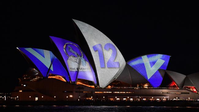 The barrier draw for NSW Racing's multi-million dollar race, The Everest, was an incredible spectacle on the sails of the Opera House on Tuesday night.