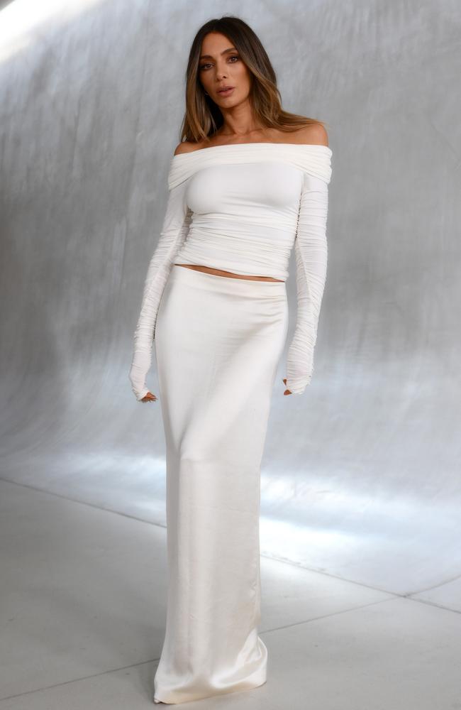 Nadia Bartel backstage at Afterpay Australian Fashion Week in May. Picture: Getty Images