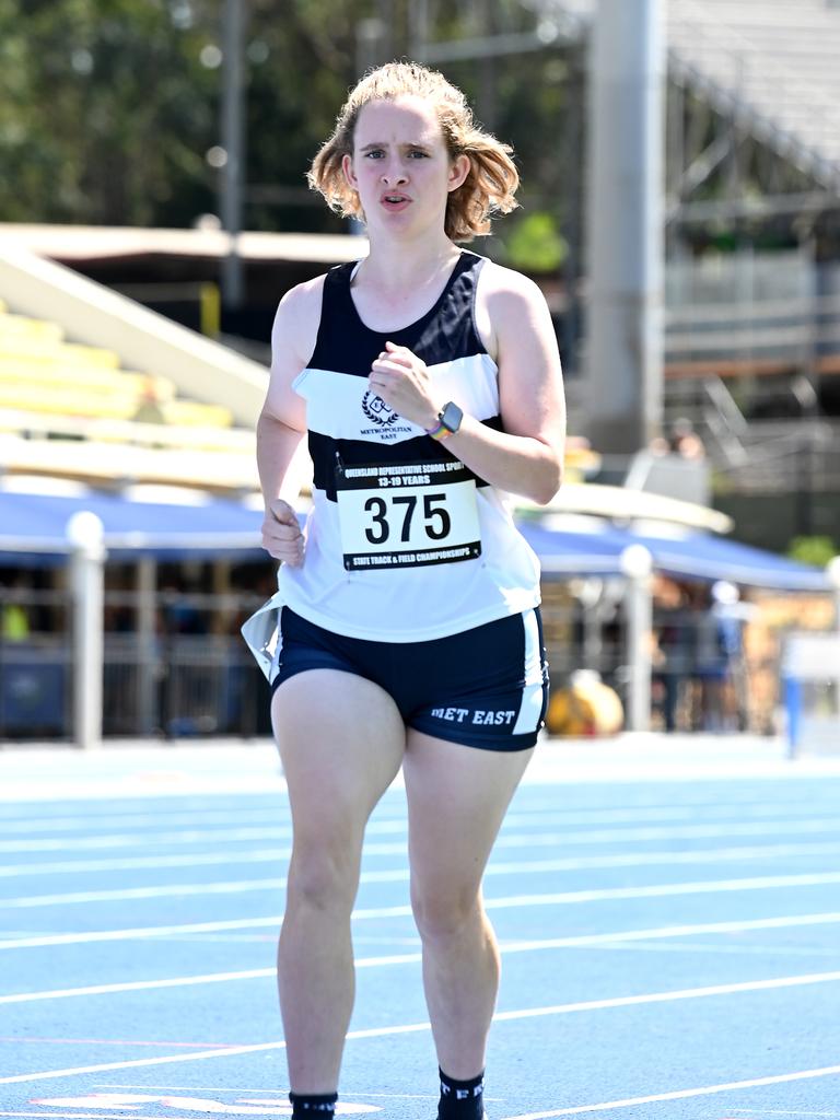 Queensland Representative School Sport track and field championships in Brisbane. Saturday October 12, 2024. Picture, John Gass