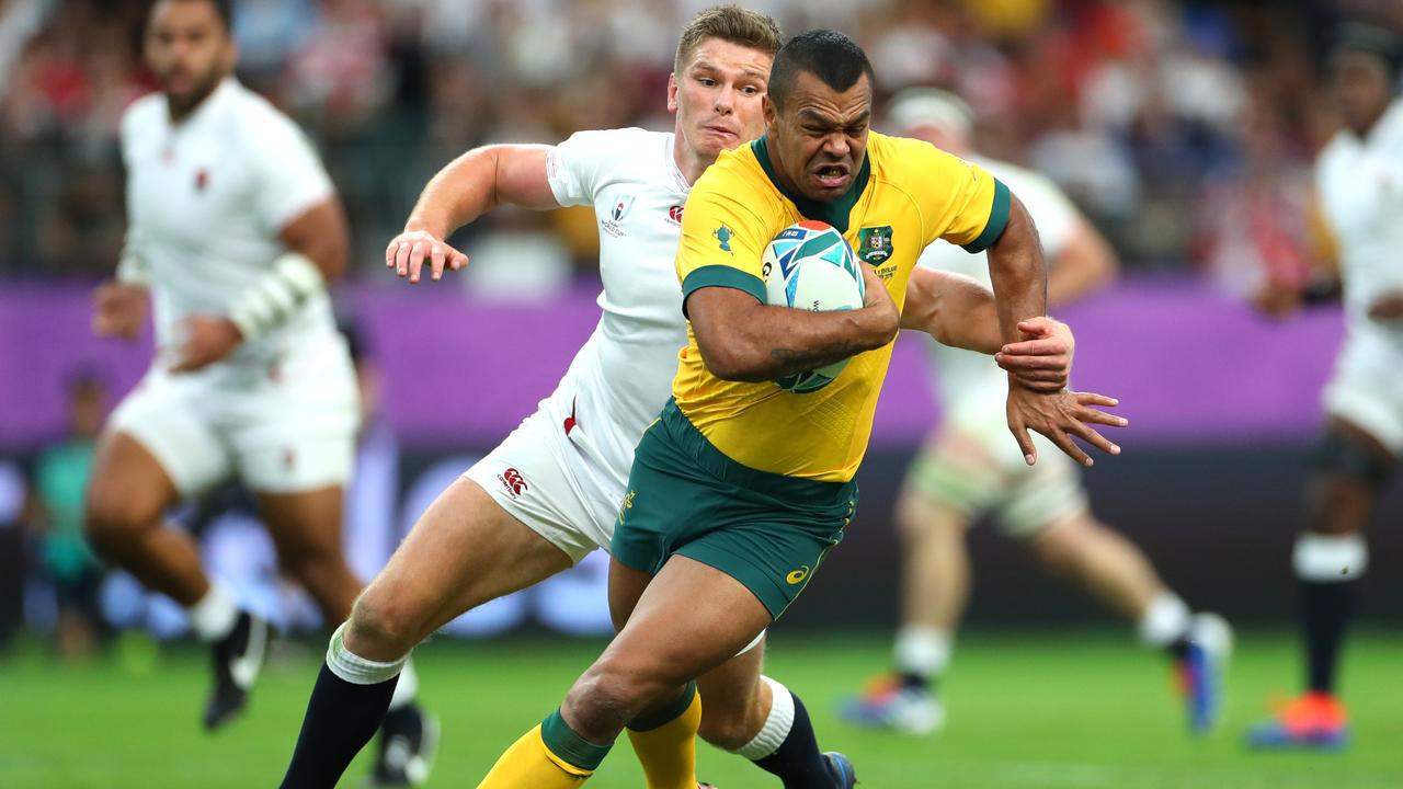 Kurtley Beale playing for the Wallabies . (Photo by Dan Mullan/Getty Images,)