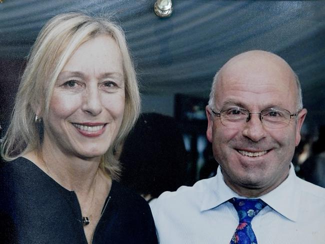 Restaurateur Tony De Ieso with tennis player Martina Navratilova.