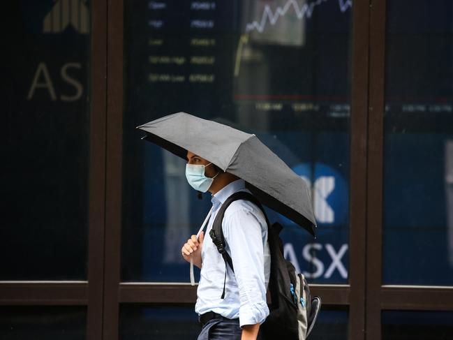 SYDNEY, AUSTRALIA - MARCH 01 2022 - Newswire Photos:  A view of the ASX in the Sydney CBD as the impact of Russia's invasion of Ukraine is felt across the world economy. Picture: NCA Newswire/ Gaye Gerard