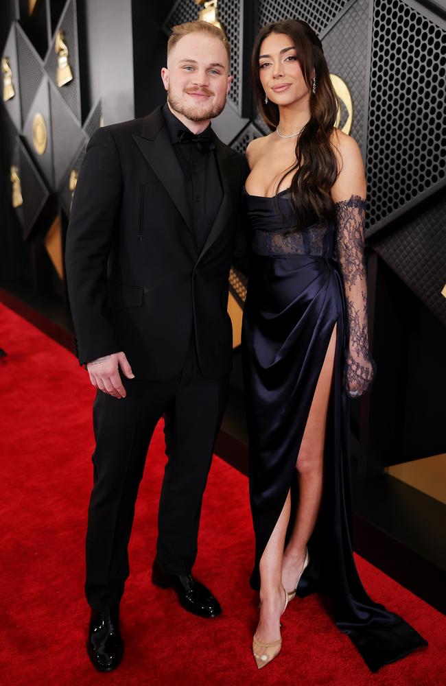 The couple, seen here at the 2024 Grammys in February, dated for more than one year, splitting just last month. Picture: Neilson Barnard/Getty Images