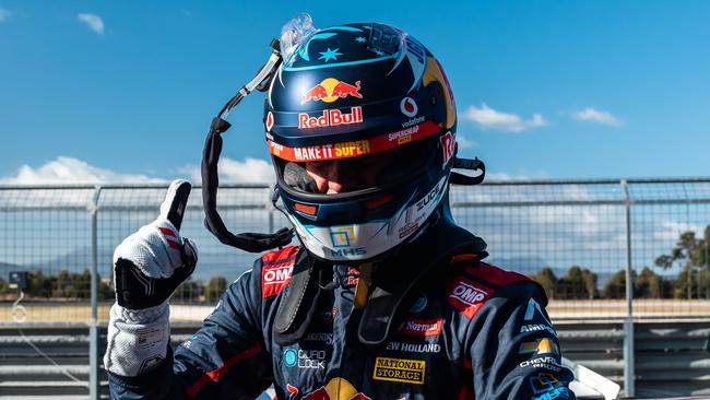 Broc Feeney celebrates his win. Picture: Daniel Kalisz/Getty Images