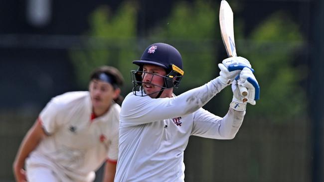 Blake Thomson has scored 188, 127, 123 and 157no in consecutive innings for Melbourne. Picture: Andy Brownbill