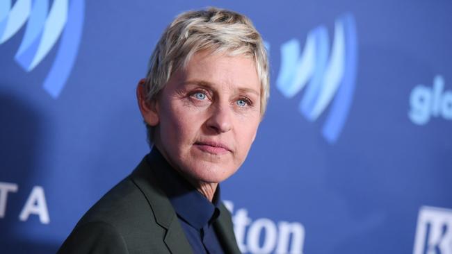 Ellen DeGeneres says she’s not racist after receiving backlash on social media for posting an edited photo of herself riding on the back of Jamaican runner Usain Bolt. (Pic: AP/Richard Shotwell/)