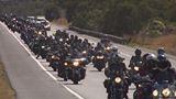 'Wall' of Police Bikers Ride from Sydney to Canberra for Remembrance. Credit – NSW Police Force via Storyful