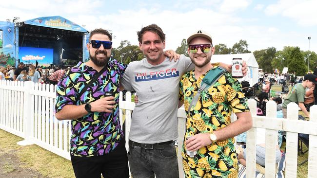 Hello Sunshine Music &amp; Food Festival. Luke Anderson, Nathan Hibbert and Ryan Goding Picture: David Smith