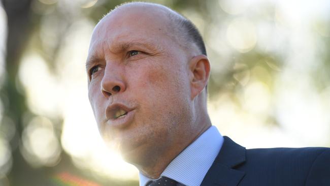 Home Affairs, the department managed by Peter Dutton, is up to its neck. Picture: AAP/Dan Peled