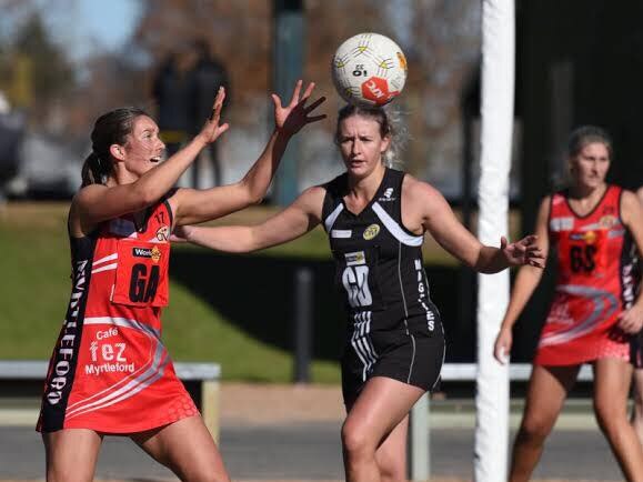 Hannah Grady (middle) was named as one of the best performing netballers for the O &amp; M season so far. Photo: Facebook.