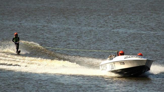 Bryce Zoratto in action on the water.