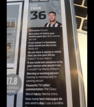 The final Dane Swan pocket profile.