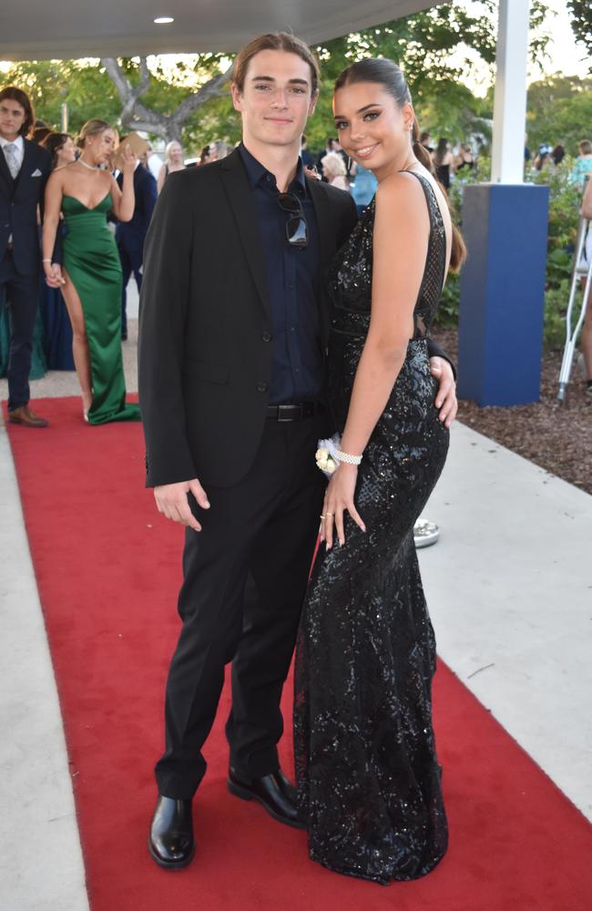 Charlie Jeff and Daizey Firth at the Mountain Creek State High School formal on November 18, 2022. Picture: Sam Turner